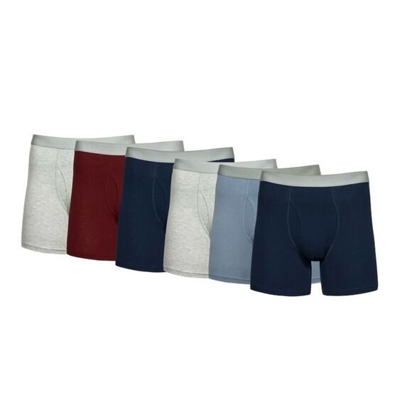 NWT George 6-Pack Cotton Stretch Boxer Brief (Small 28-30) - Picture 2 of 4